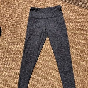 Yogalicious full length workout pants gray small